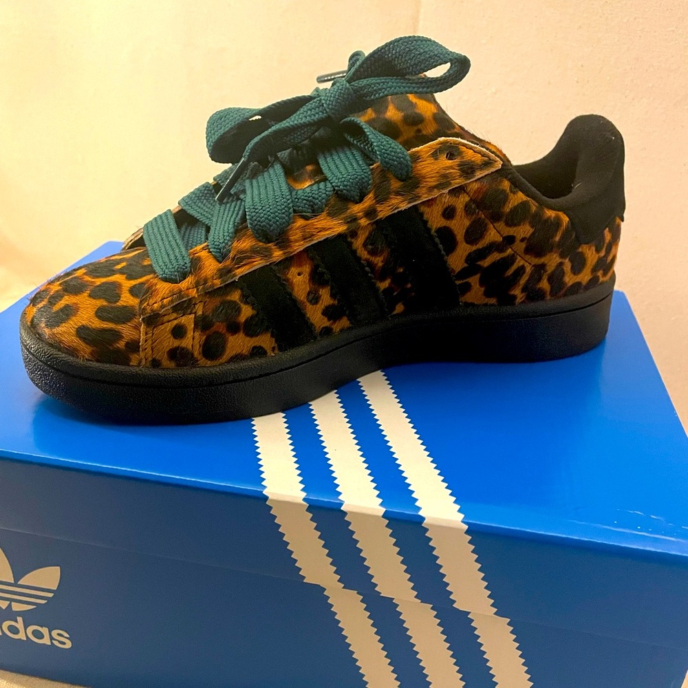 Adidas campus leopard sneakers